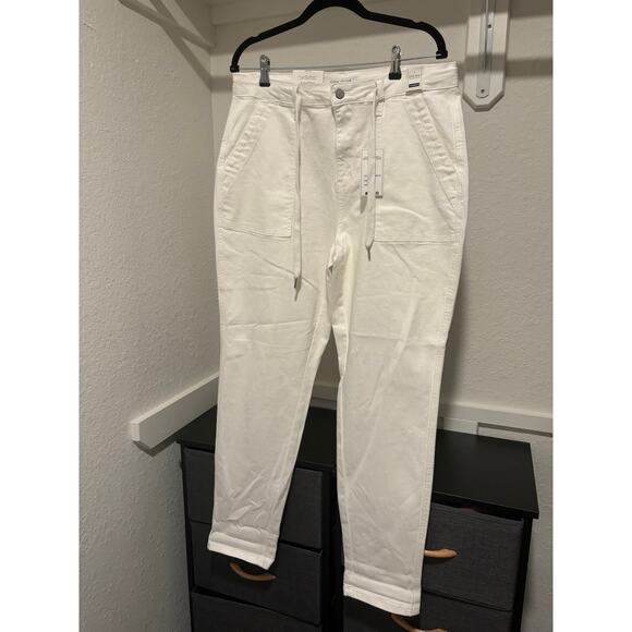 NWT Judy Blue Ivory Drawstring High Waist Jeans Sz 13/31 - Picture 10 of 13